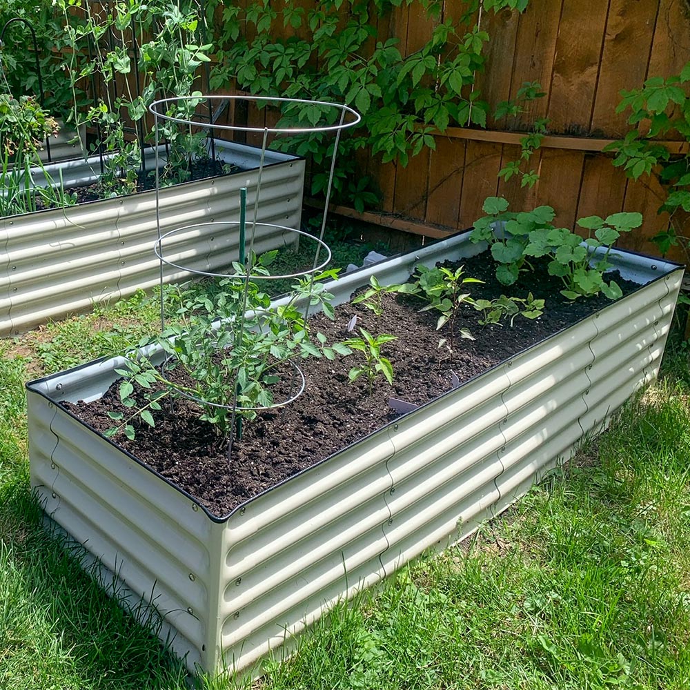 17″Tall 8’x2′ Rectangle Metal Raised Garden Beds (9 in 1)