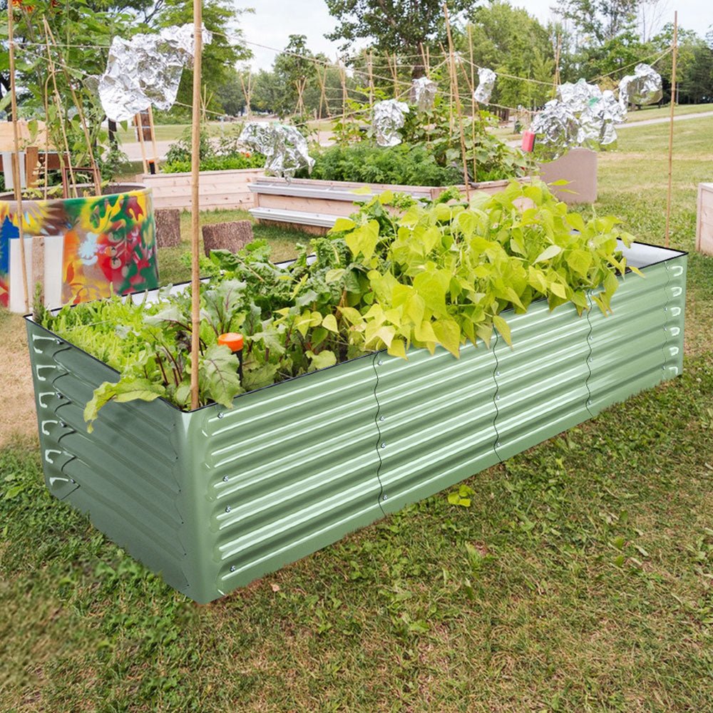 17″Tall 6.5’x2′ Rectangle Metal Raised Garden Beds (6 in 1)