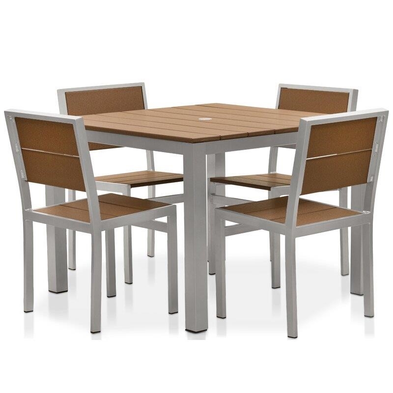 Torrens Square 4 – Person 40&” Long Dining Set