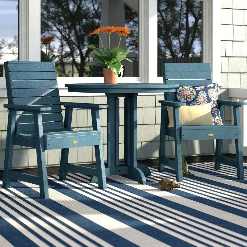 Trigg Round 2 – Person 36&” Long Bistro Set