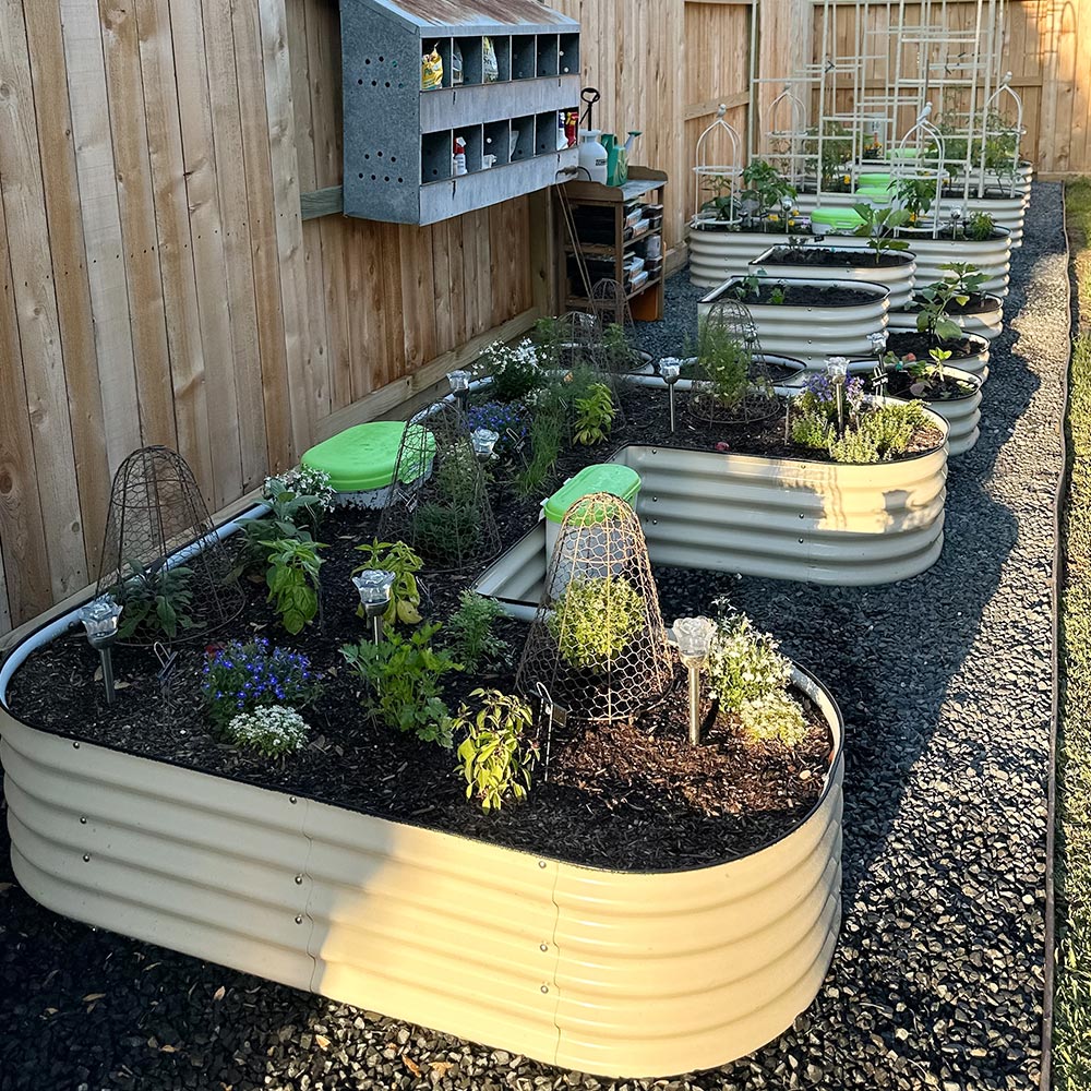 17″ Tall U-Shaped Standard Size Metal Raised Garden Beds