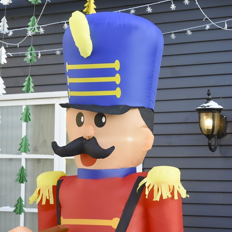 Walnut Soldier Drum Beating Christmas Iatable