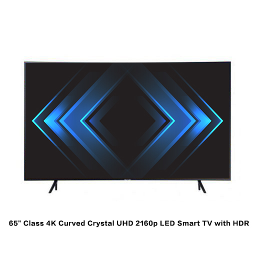🎄Store Closing Sale📺65″ Class 4K Curved Crystal UHD 2160p LED Smart TV with HDR