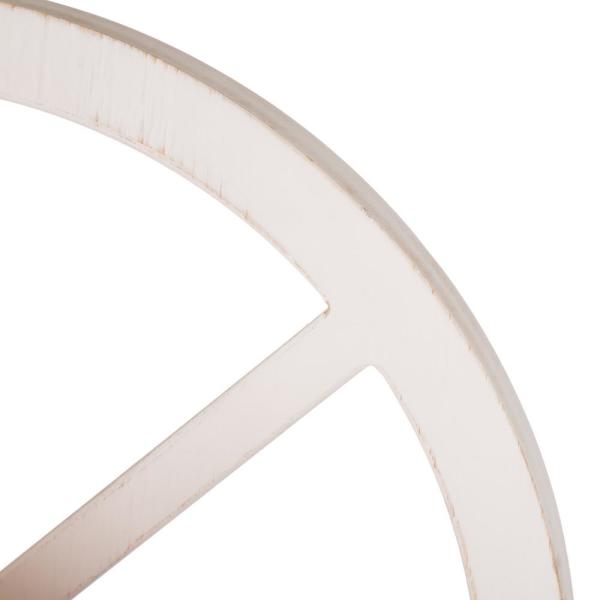 24 in. Dia Flocked Pinecone and Antler Wreath with Wooden Window Frame