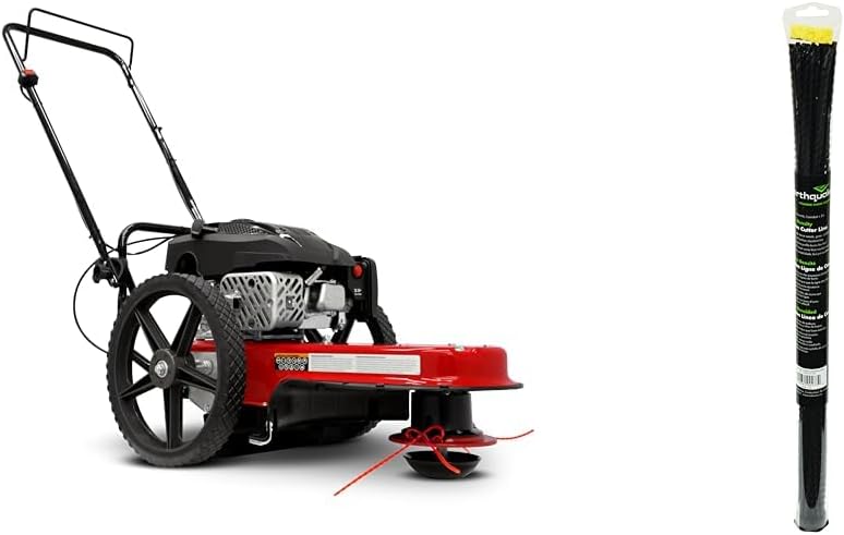 Walk Behind String Mower With 160cc Viper 4-Cycle Engine, 22 Cutting Diameter, 14 Never-Go-Flat Wheels, Easy Assembly, Adjustable Handlebar, Model # 40314