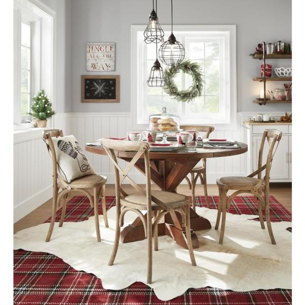 18 in. Unlit Royal Oregon Pine Artificial Christmas Tree in Burlap Base