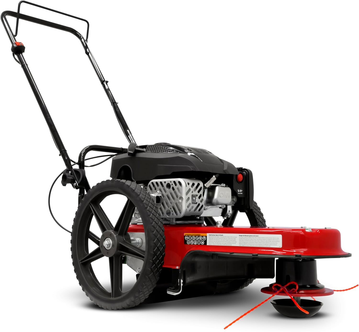 Walk Behind String Mower With 160cc Viper 4-Cycle Engine, 22 Cutting Diameter, 14 Never-Go-Flat Wheels, Easy Assembly, Adjustable Handlebar, Model # 40314