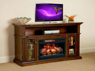 Wallace Infrared Electric Fireplace Entertainment Center in Empire Cherry – 26MM1264-C237