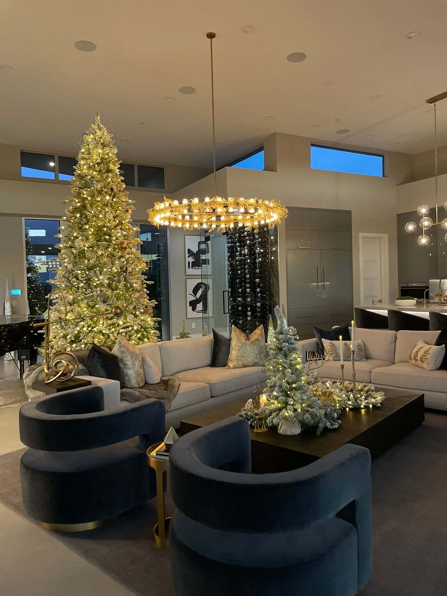 12′ Quick-Shape Artificial Christmas Tree with 1700 Warm White LED Lights