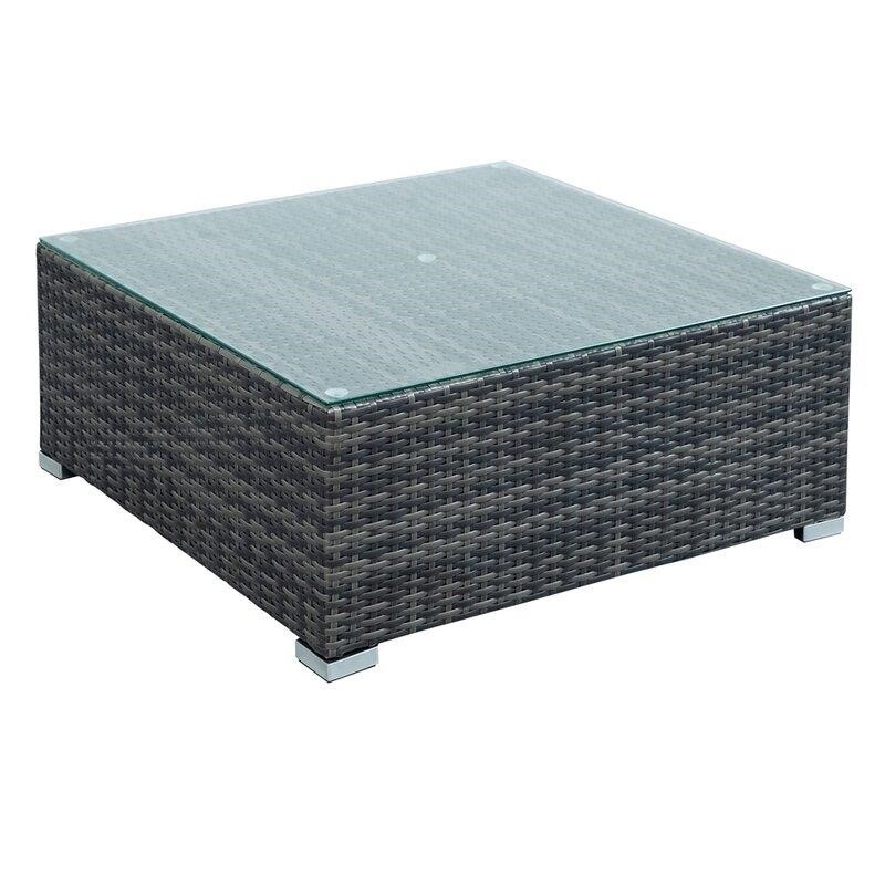 Woodside Wicker/Rattan 7 – Person Seating Group with Cushions