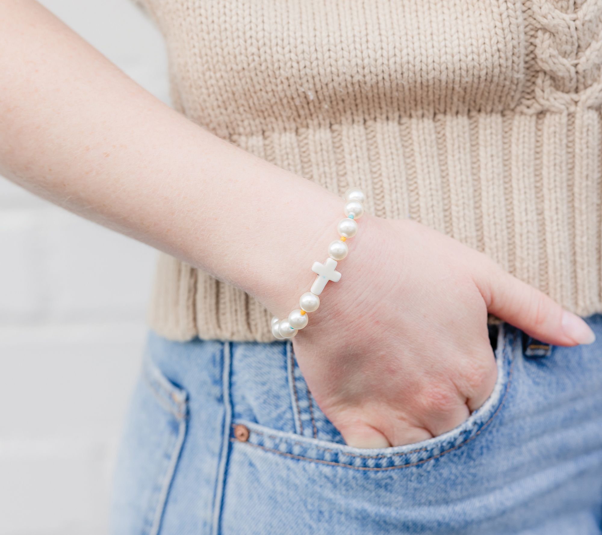 My Saint My Hero Divine Grace Cross Bracelet