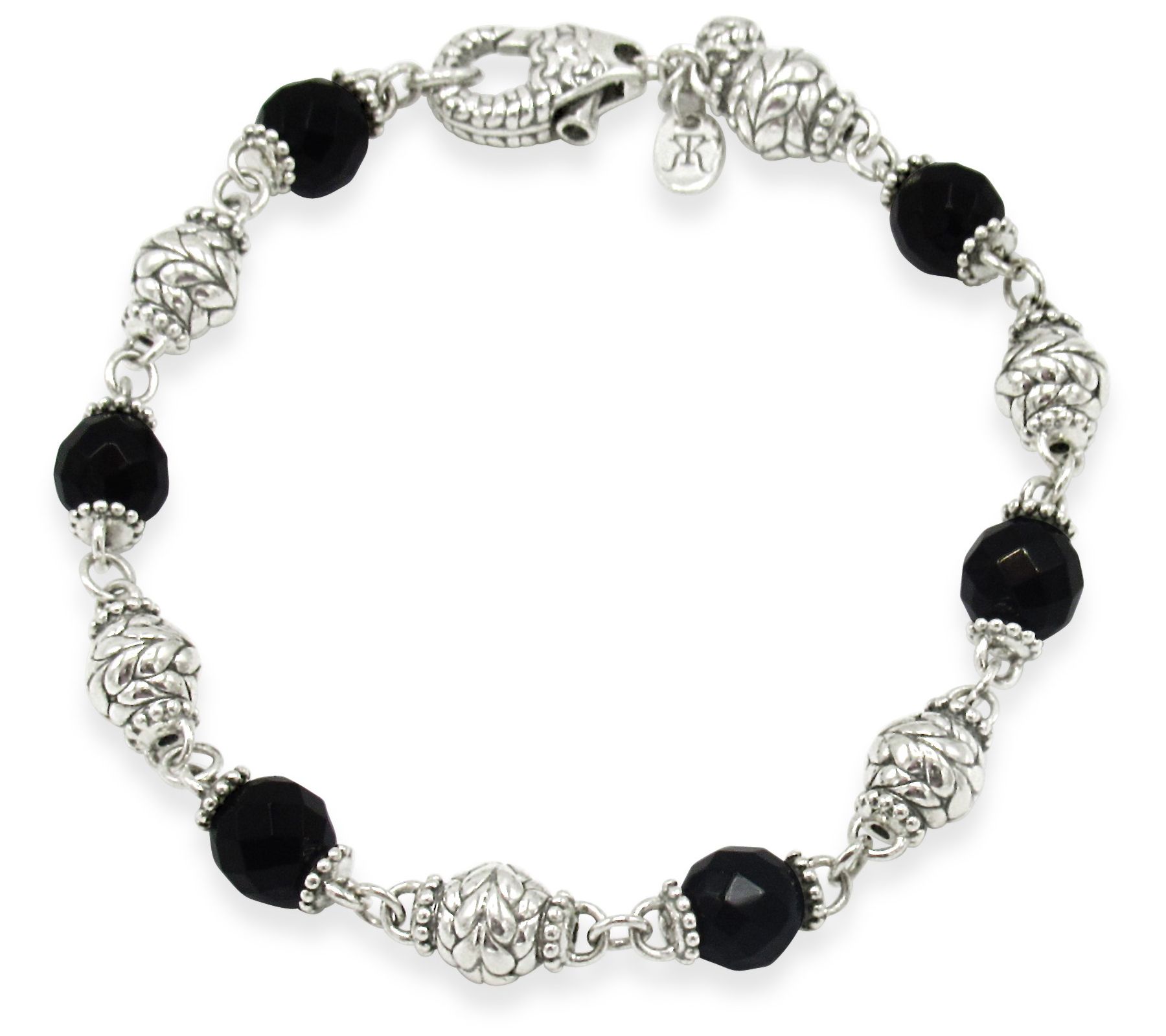 Tiffany Kay Studio Sterling Onyx Bead Bracelet