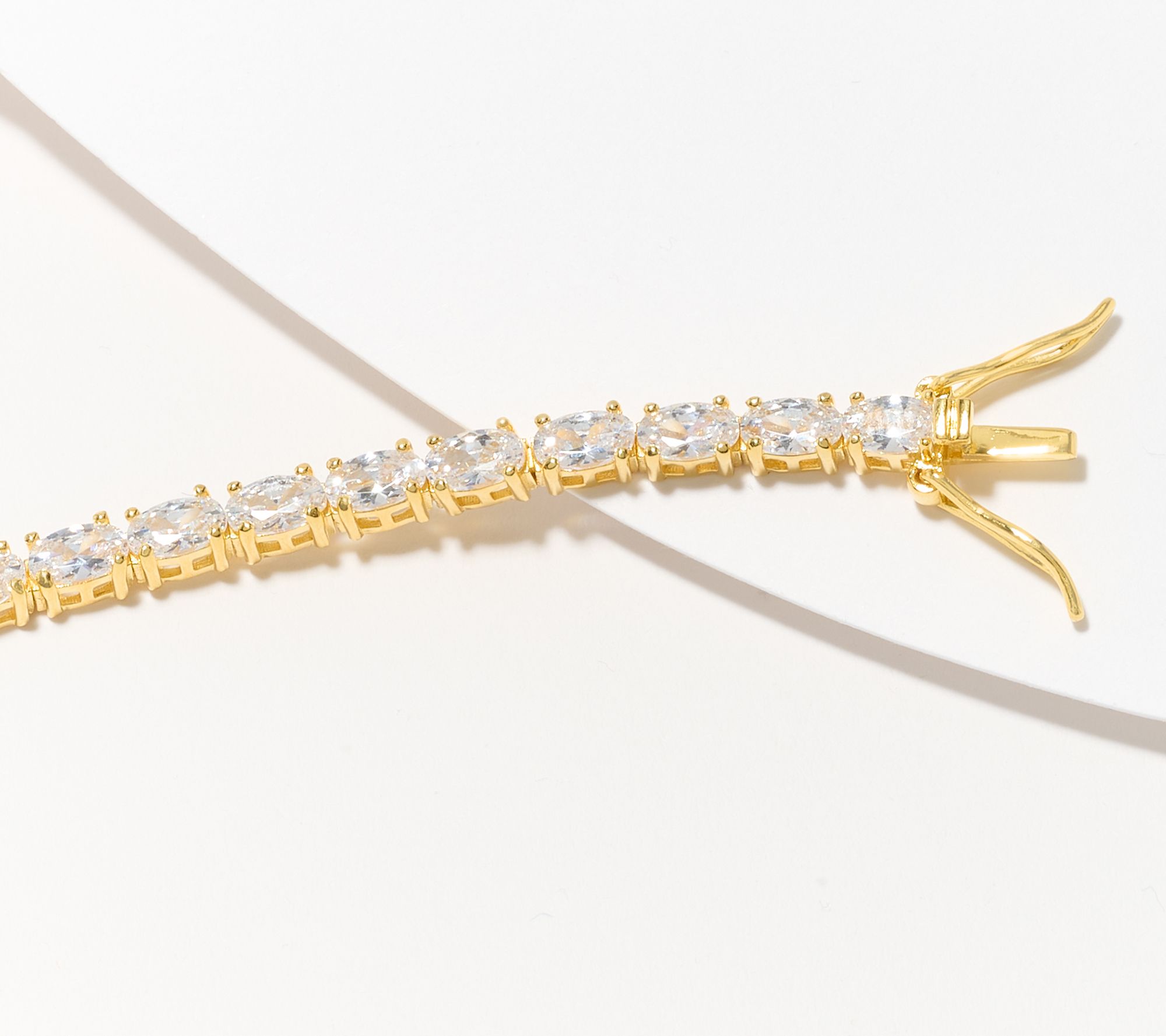 Diamonique Classics Oval Tennis Bracelet, Sterling Silver