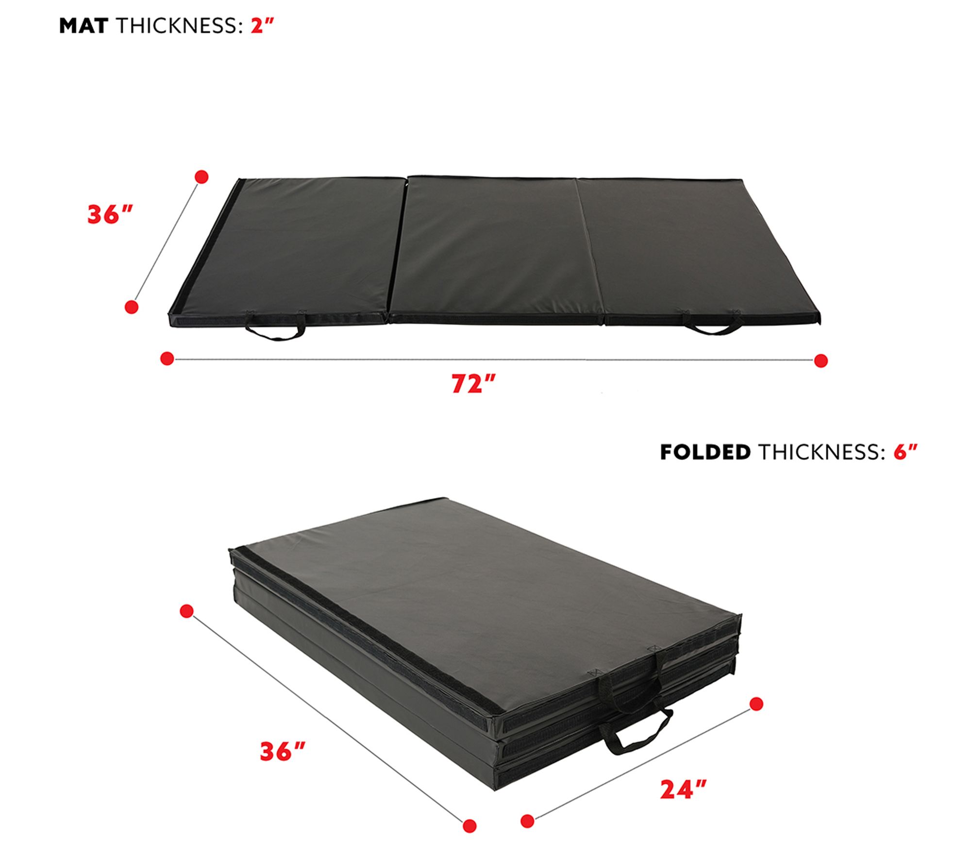 Sunny Health & Fitness Folding Gym Mat