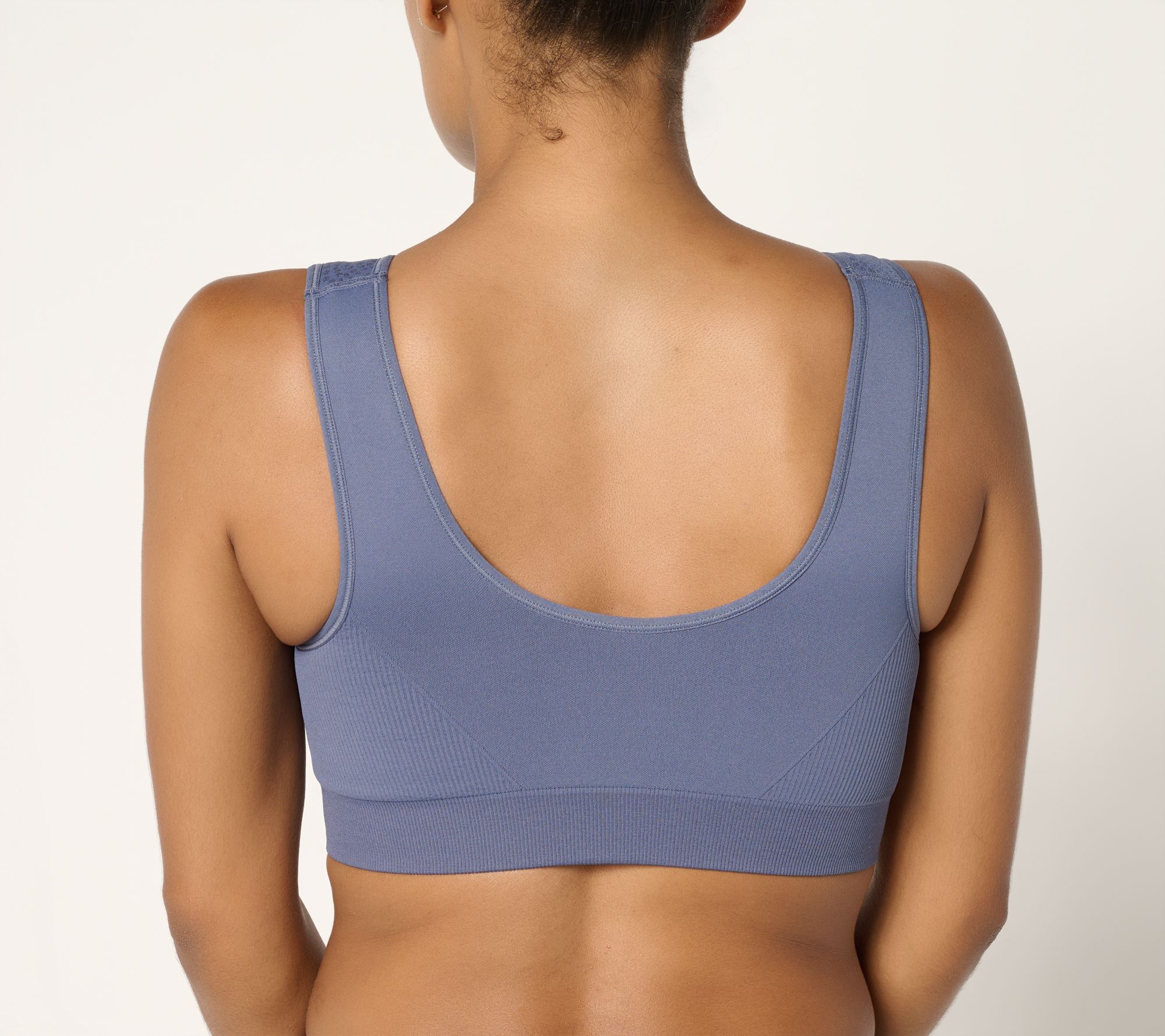 Breezies Seamless Jacquard Back Smoothing Wirefree Bra