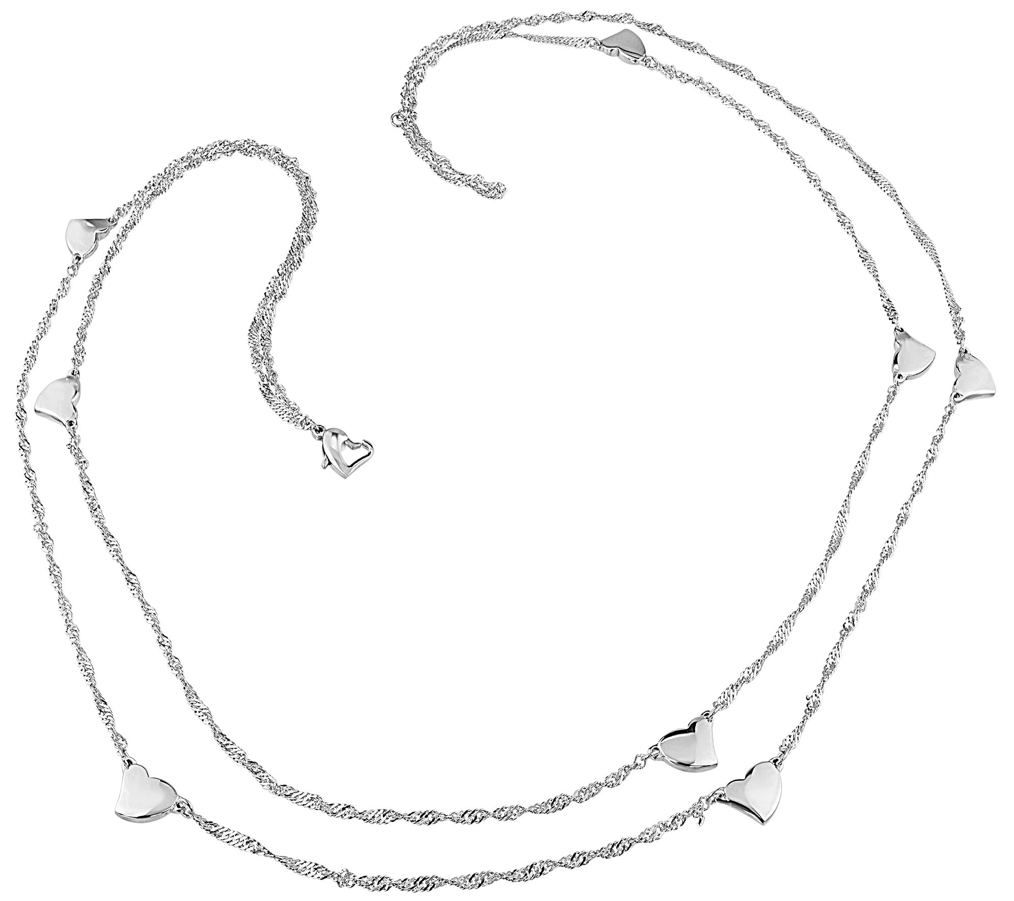 Steel by Design Puff Heart Necklace