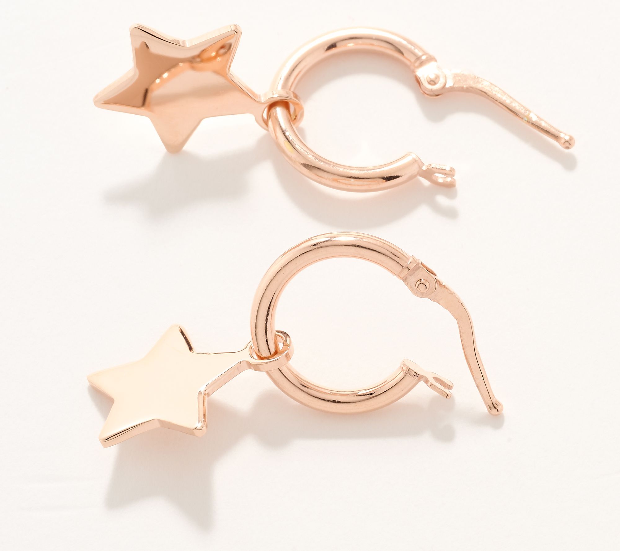 UltraFine 950 Silver Star Motif Earrings