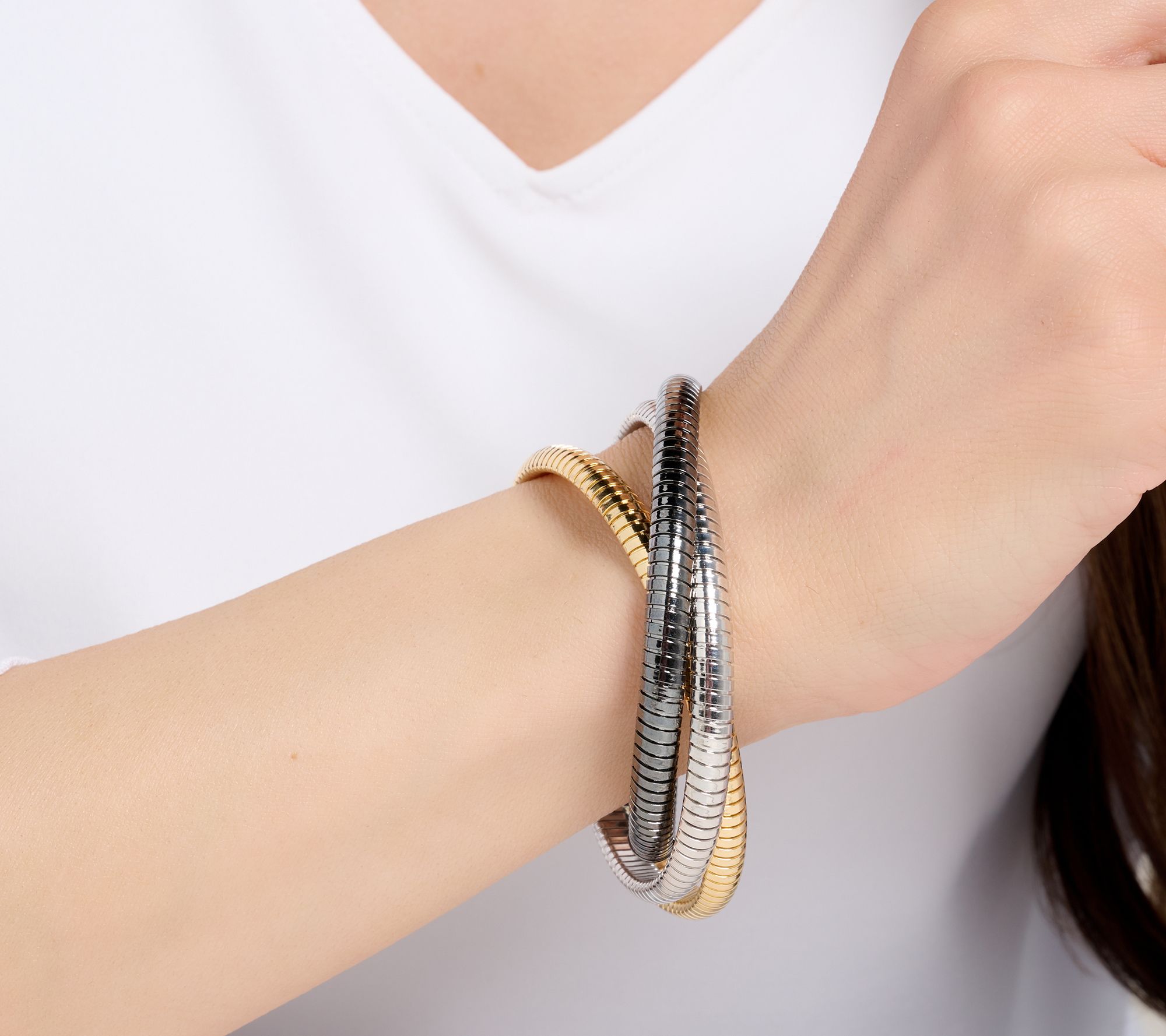 David Markstein Bronze Three Strand Slip-On Tubogas Bracelet