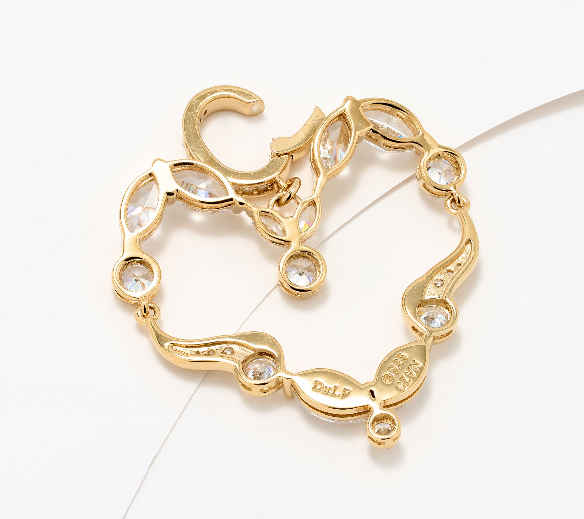 Diamonique x Lulu Frost Heart Charm Necklace, Sterling Silver