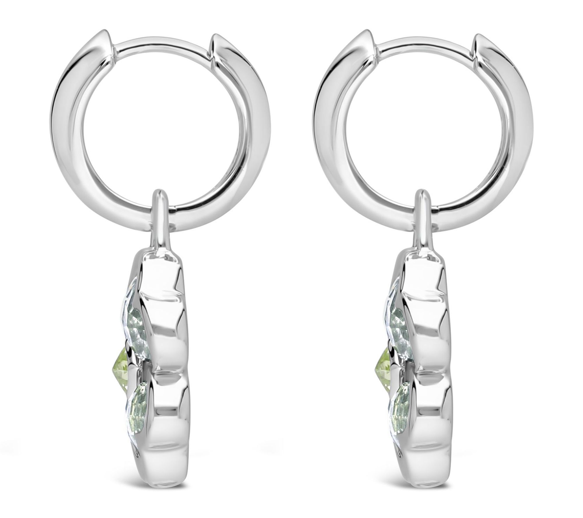 Margo Manhattan Sterling Green Mint Lucky in Love Earrings
