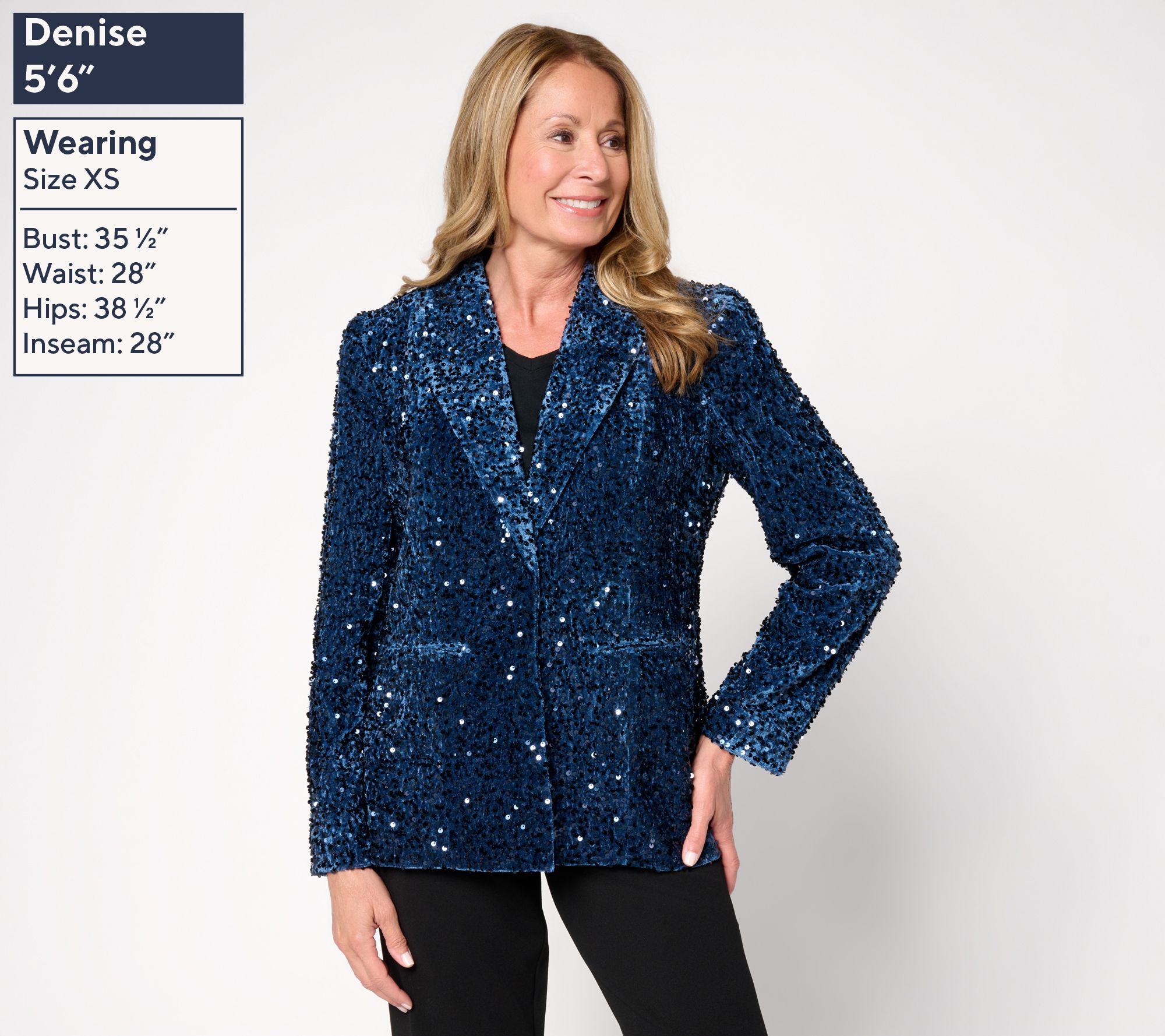 nicole by Nicole Miller Sequin Velvet Blazer
