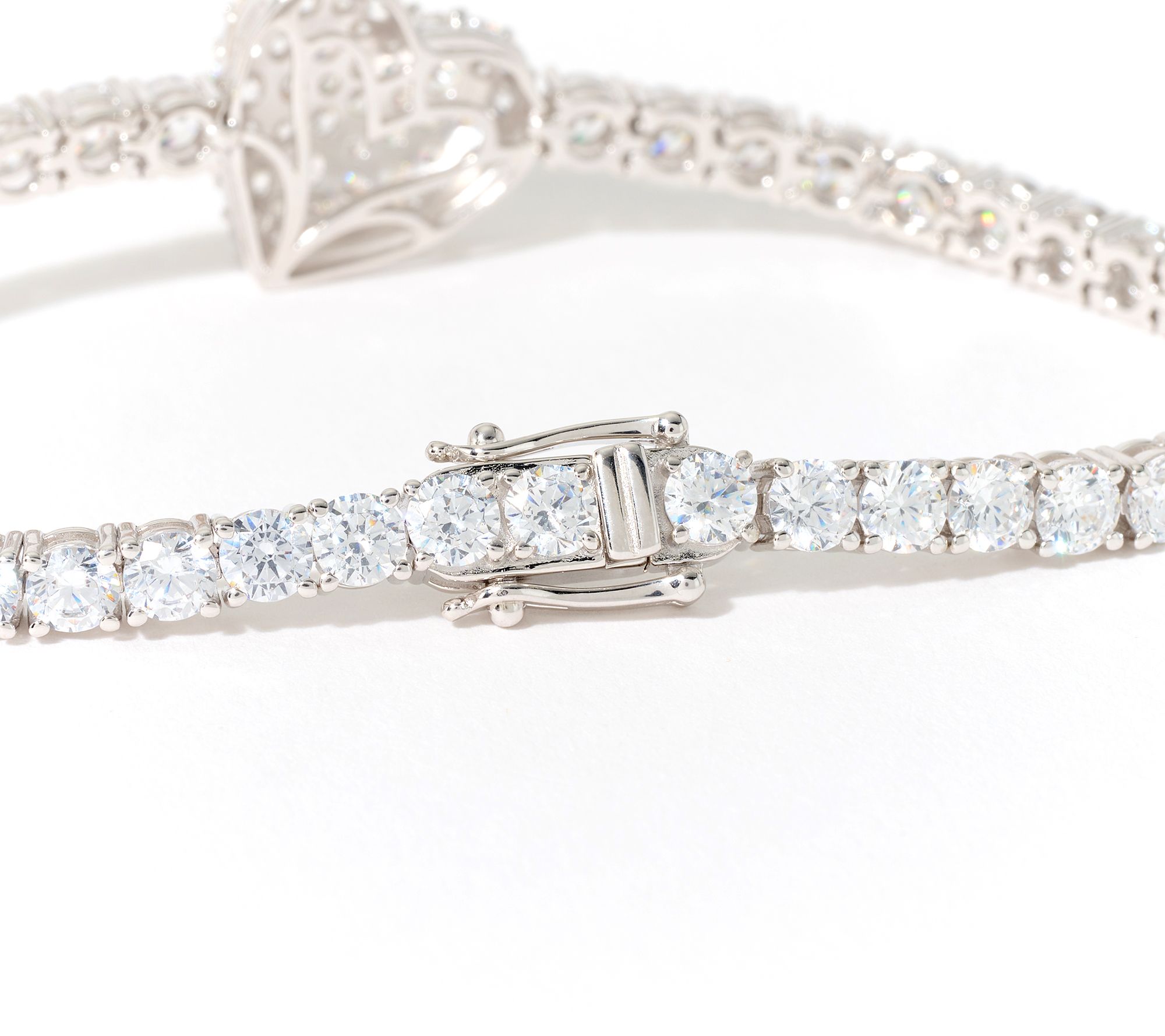 Diamonique x Jennifer Miller Tennis Line Bracelet, Sterling Silver