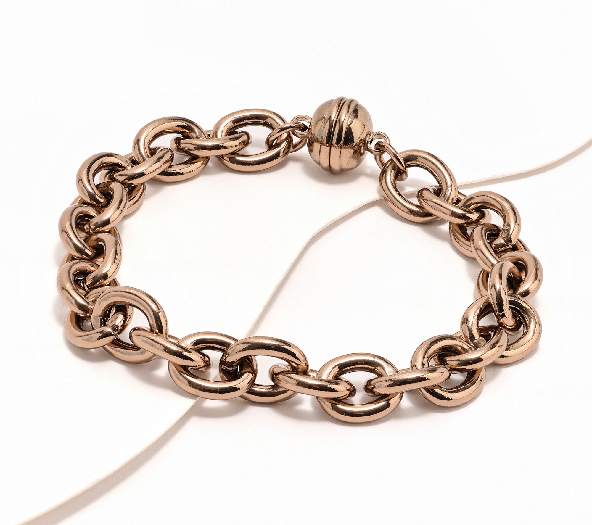 David Markstein Bronze Status Magnetic Rolo Bracelet