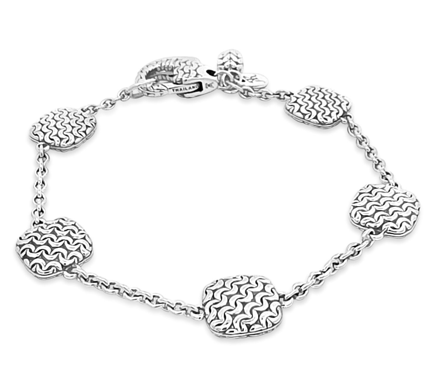 Tiffany Kay Studio Sterling Silver Purl Knit Station Bracelet