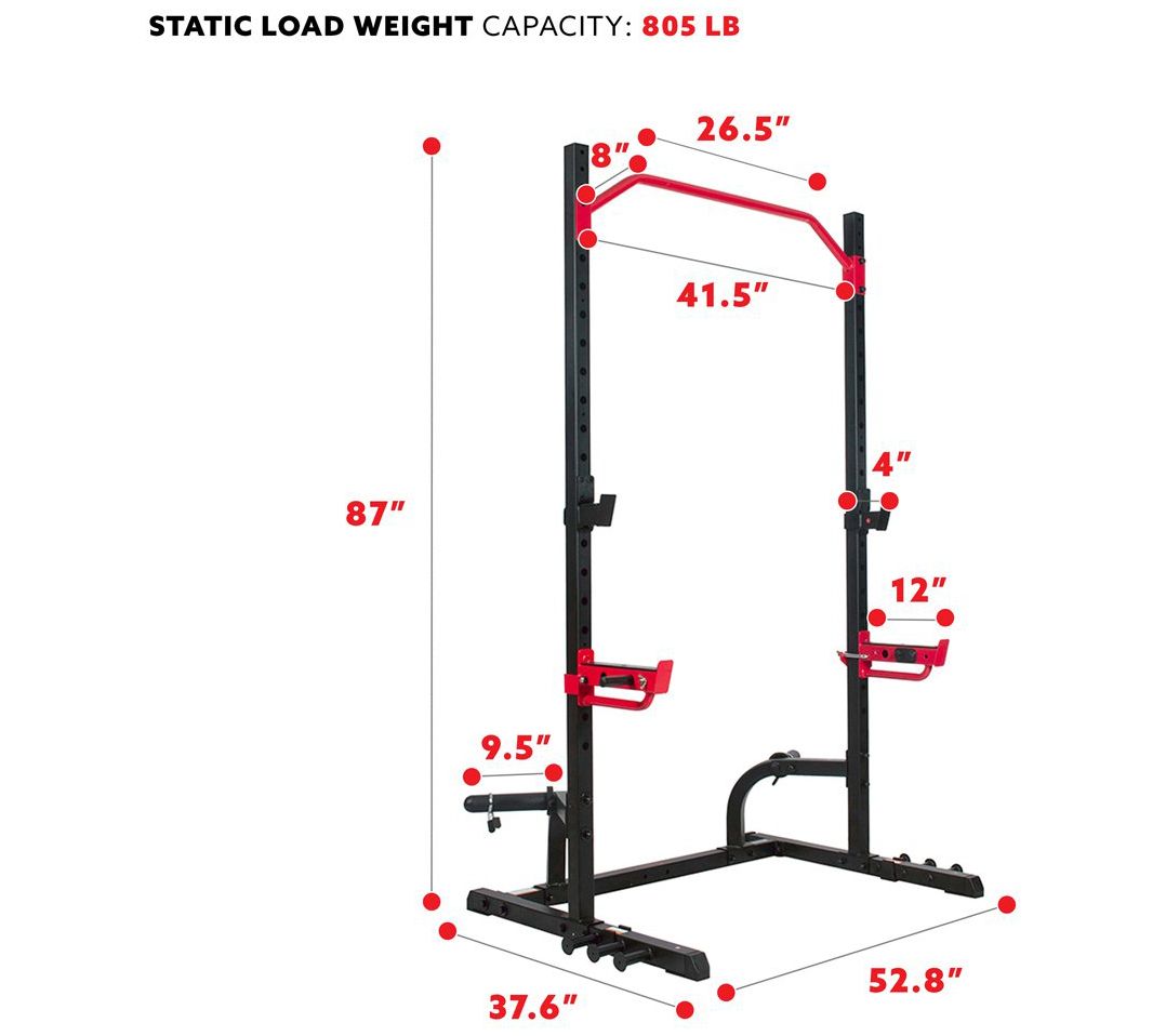 Sunny Health & Fitness Power Zone Squat Stand SF-XF9931