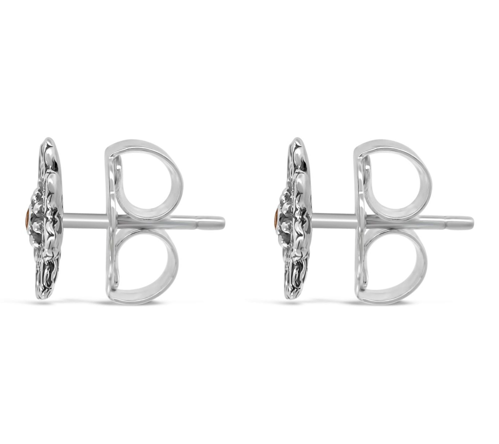 Tiffany Kay Studio Sterling Citrine & Topaz Daisy Earrings