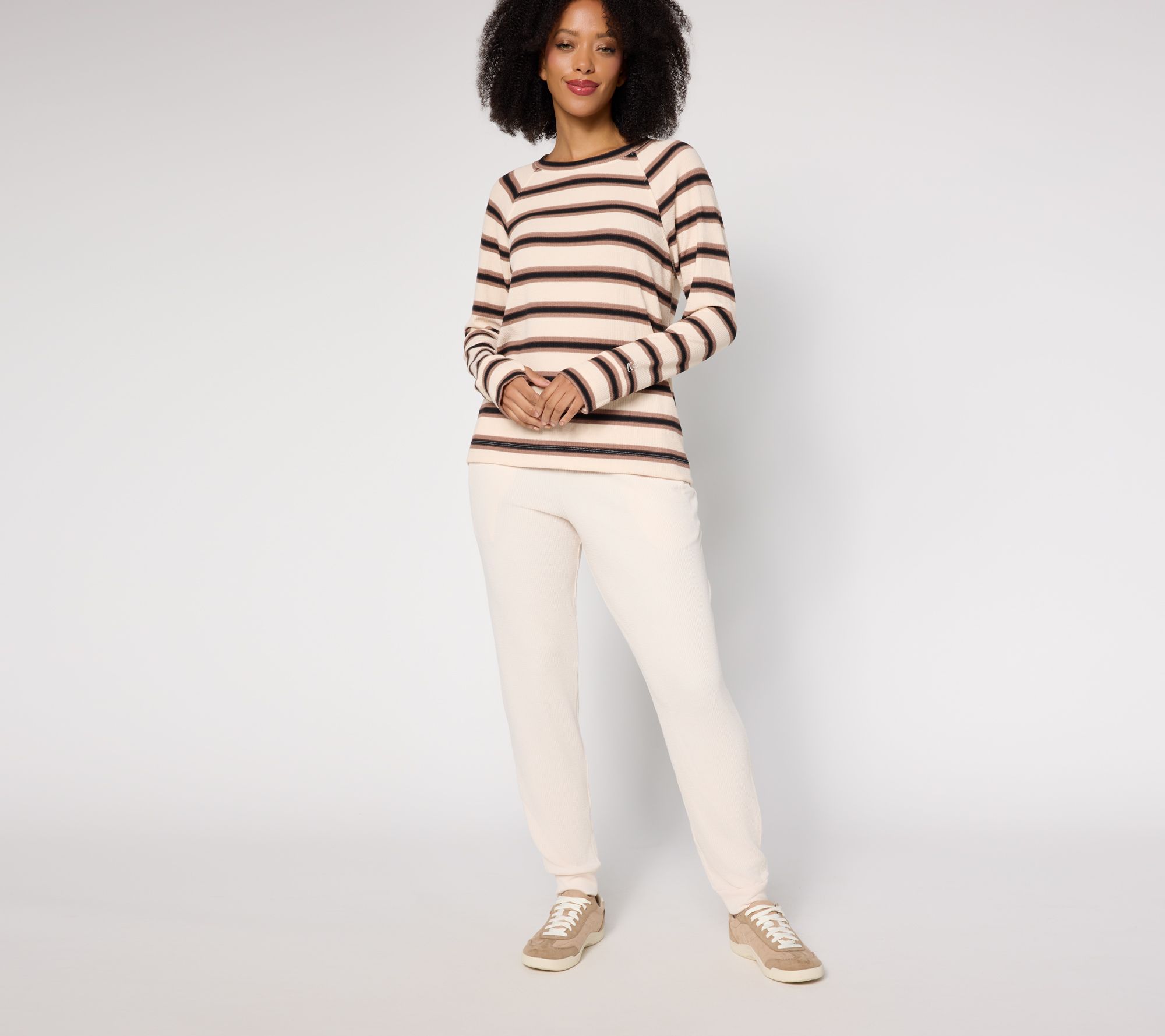 Cuddl Duds Soft Rib Crewneck Pullover