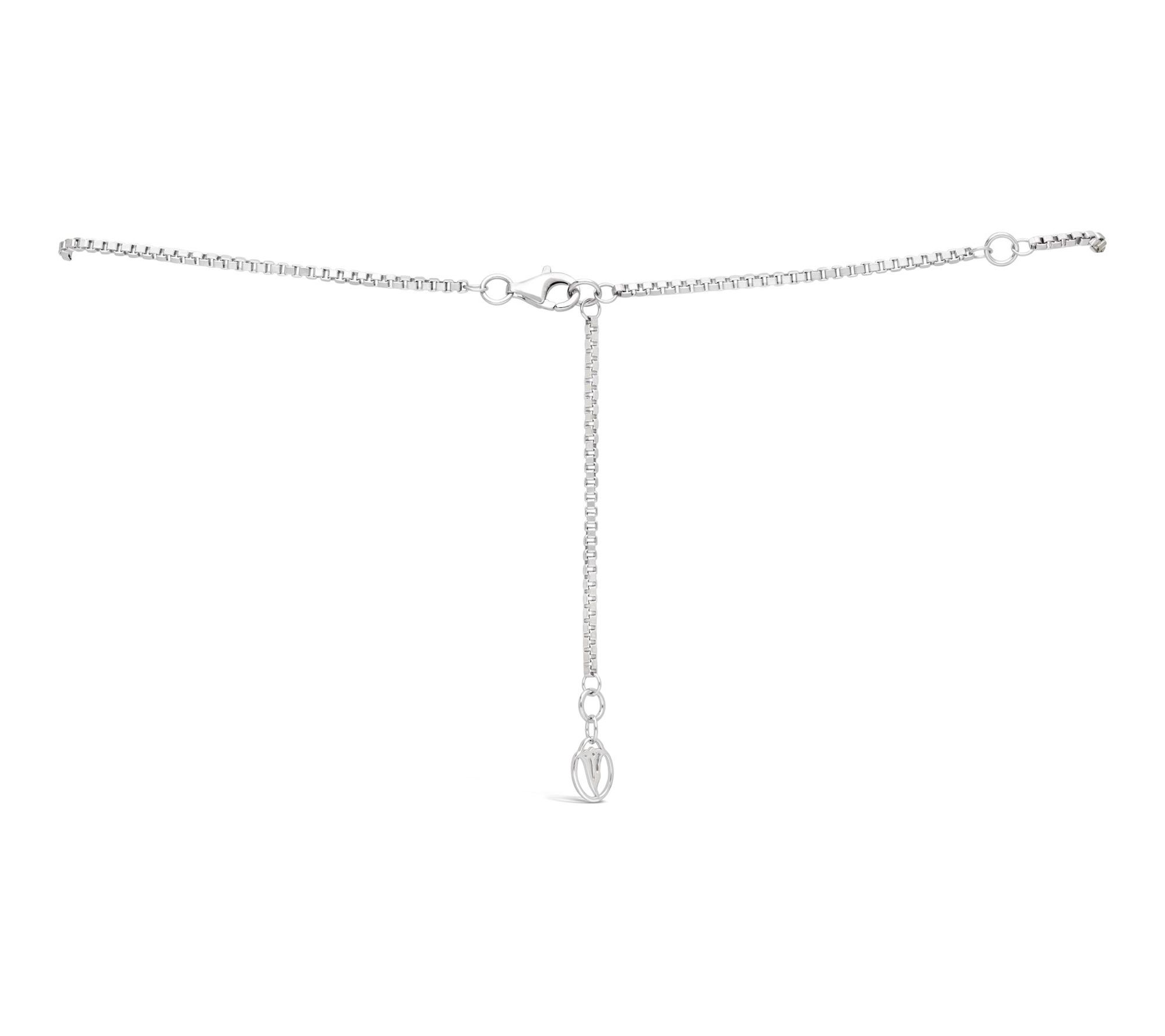 Goddaughters Sterling Silver Hexagon Amethyst Necklace