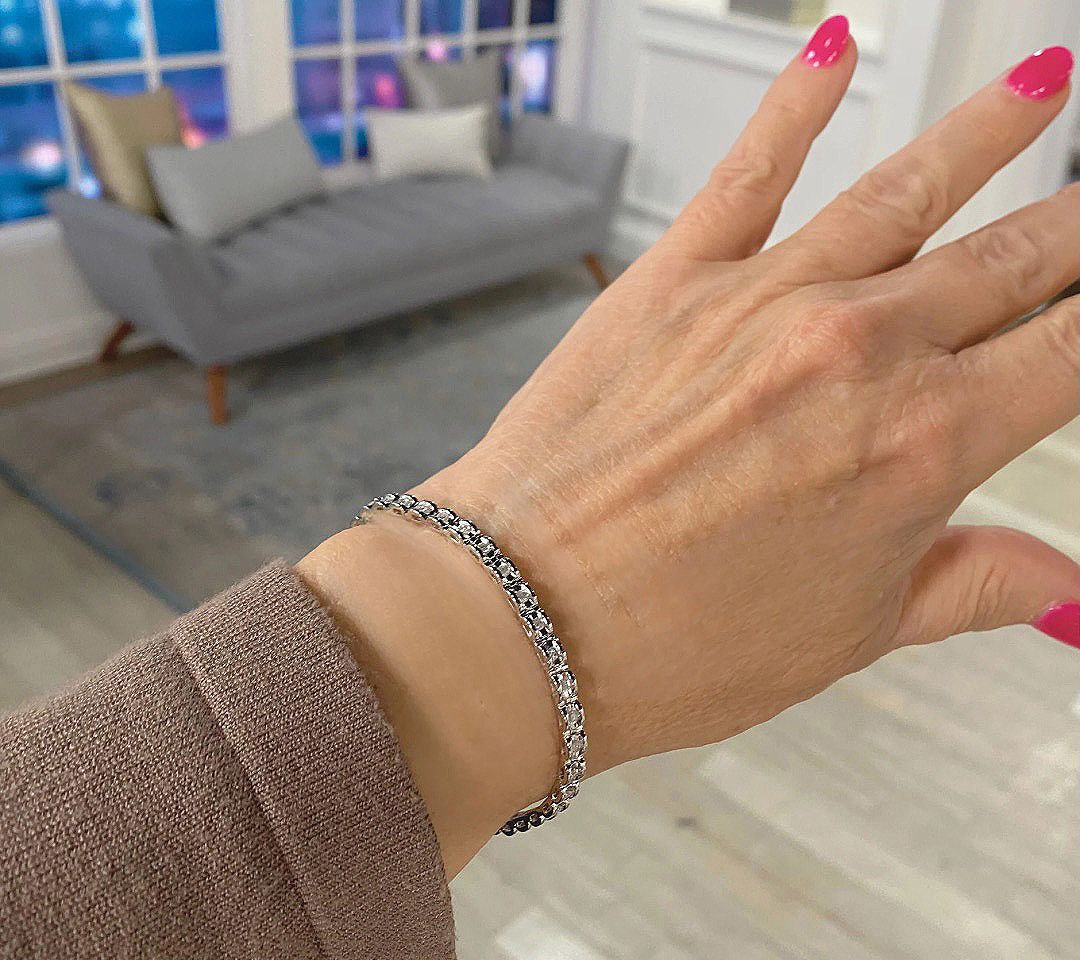 Affinity Diamonds 1.00cttw Sterling Silver Tennis Bracelet