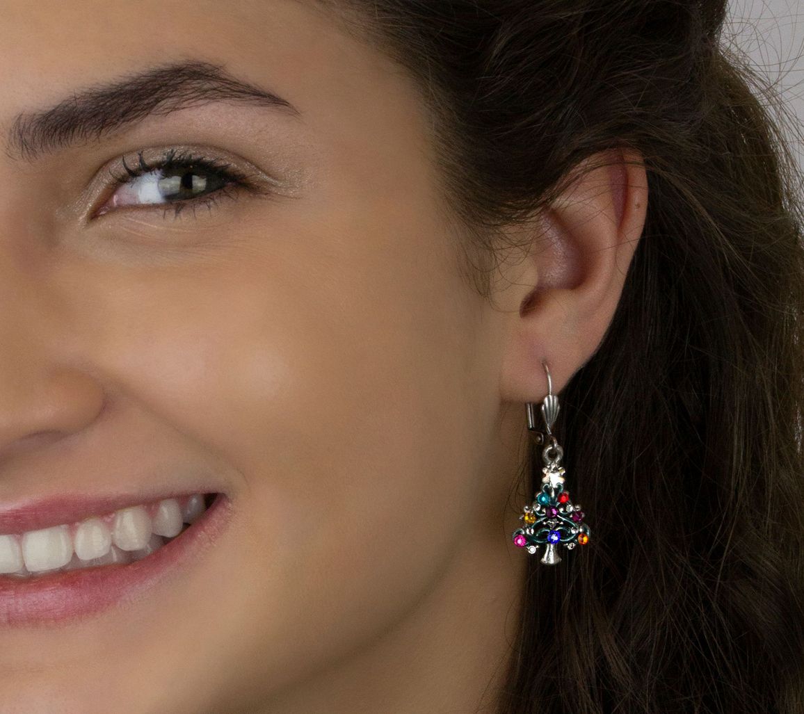 Anne Koplik Crystal Christmas TreeEarrings