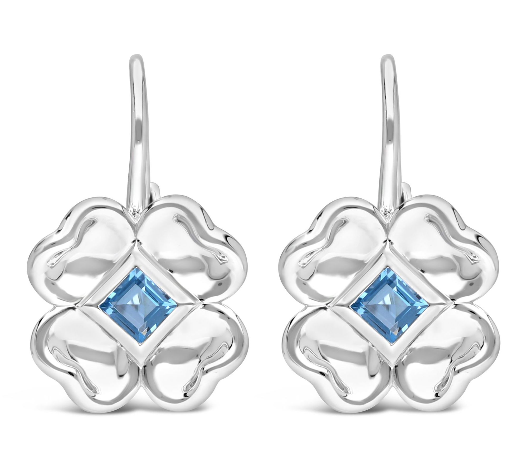 Margo Manhattan Sterling Silver Blue Topaz Chloe Earrings