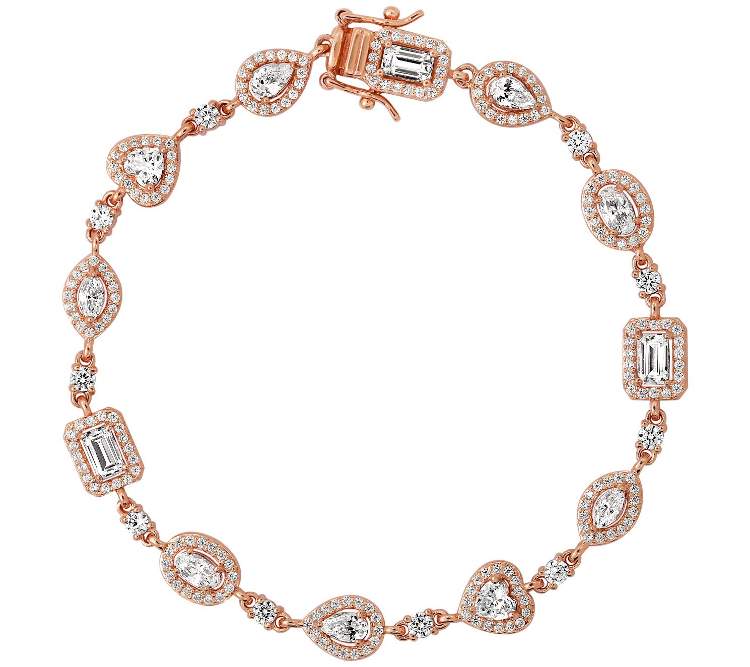 Diamonique 4.50 cttw Tennis Bracelet, Sterling Silver