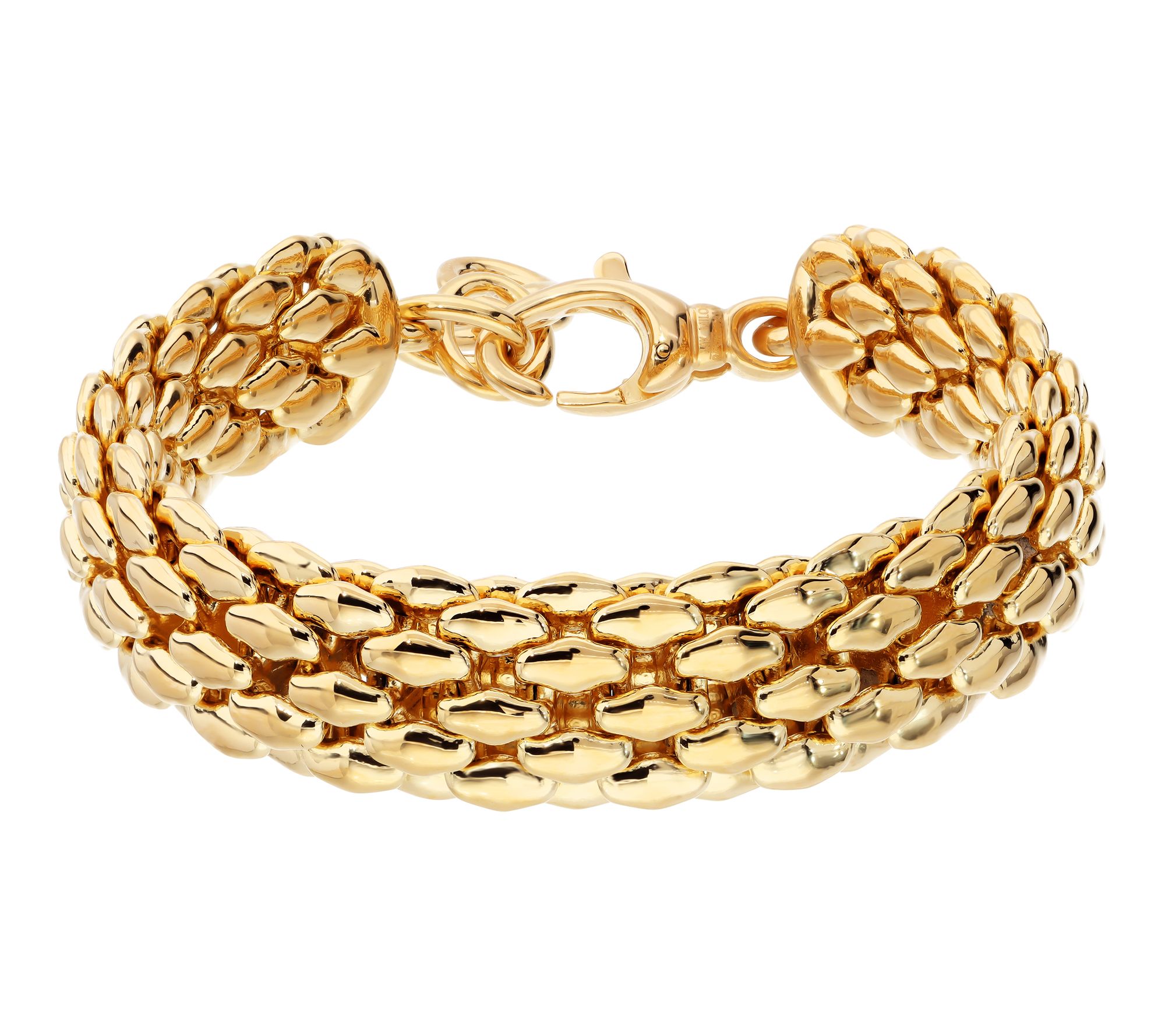 David Markstein Mesh Bracelet, 14K Gold Over Resin