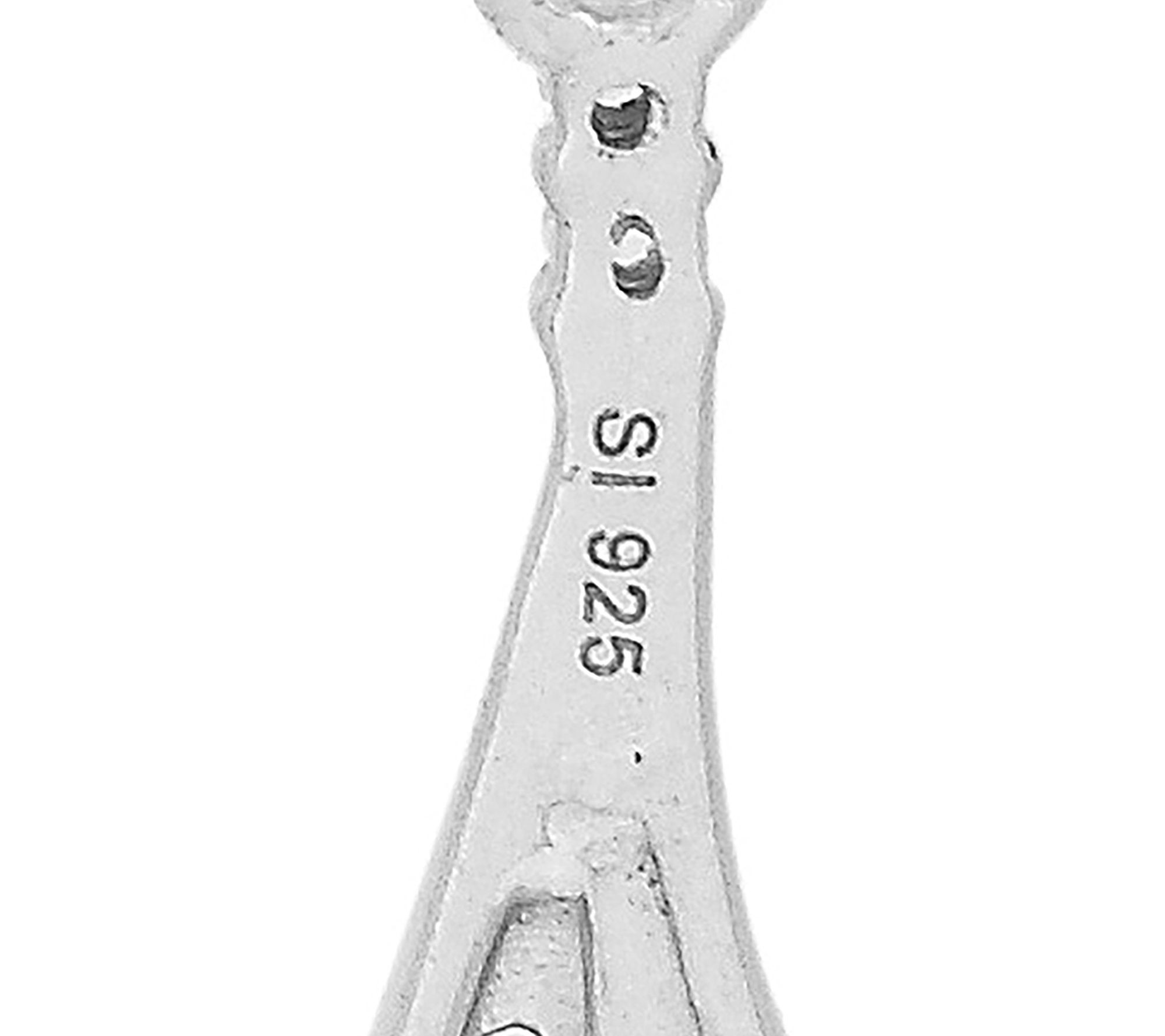 Affinity Gems Spinel & Zircon Dangling Earrings, Sterling