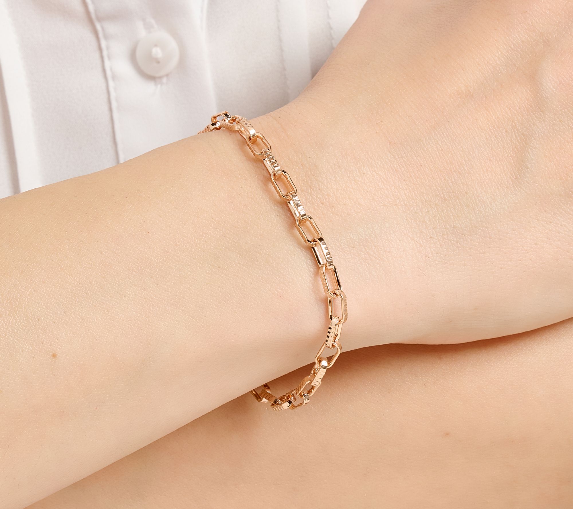 David Markstein Bronze Premiere Luxe Paper Clip Bracelet