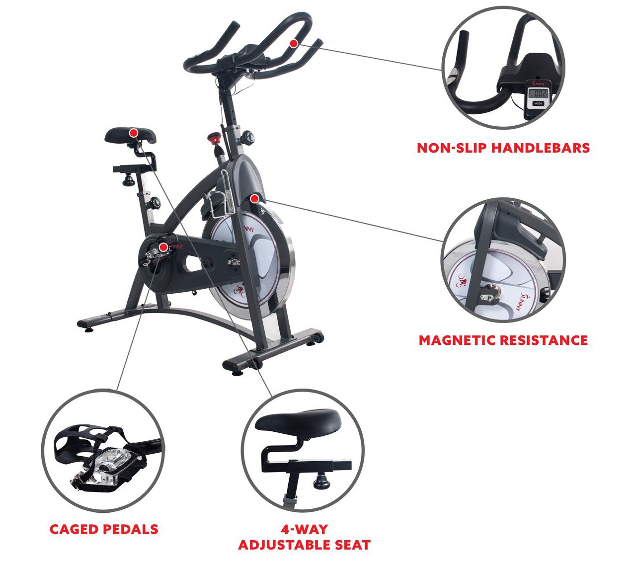 Sunny Health & Fitness Endurance Indoor Cycle Bike SF-B1877