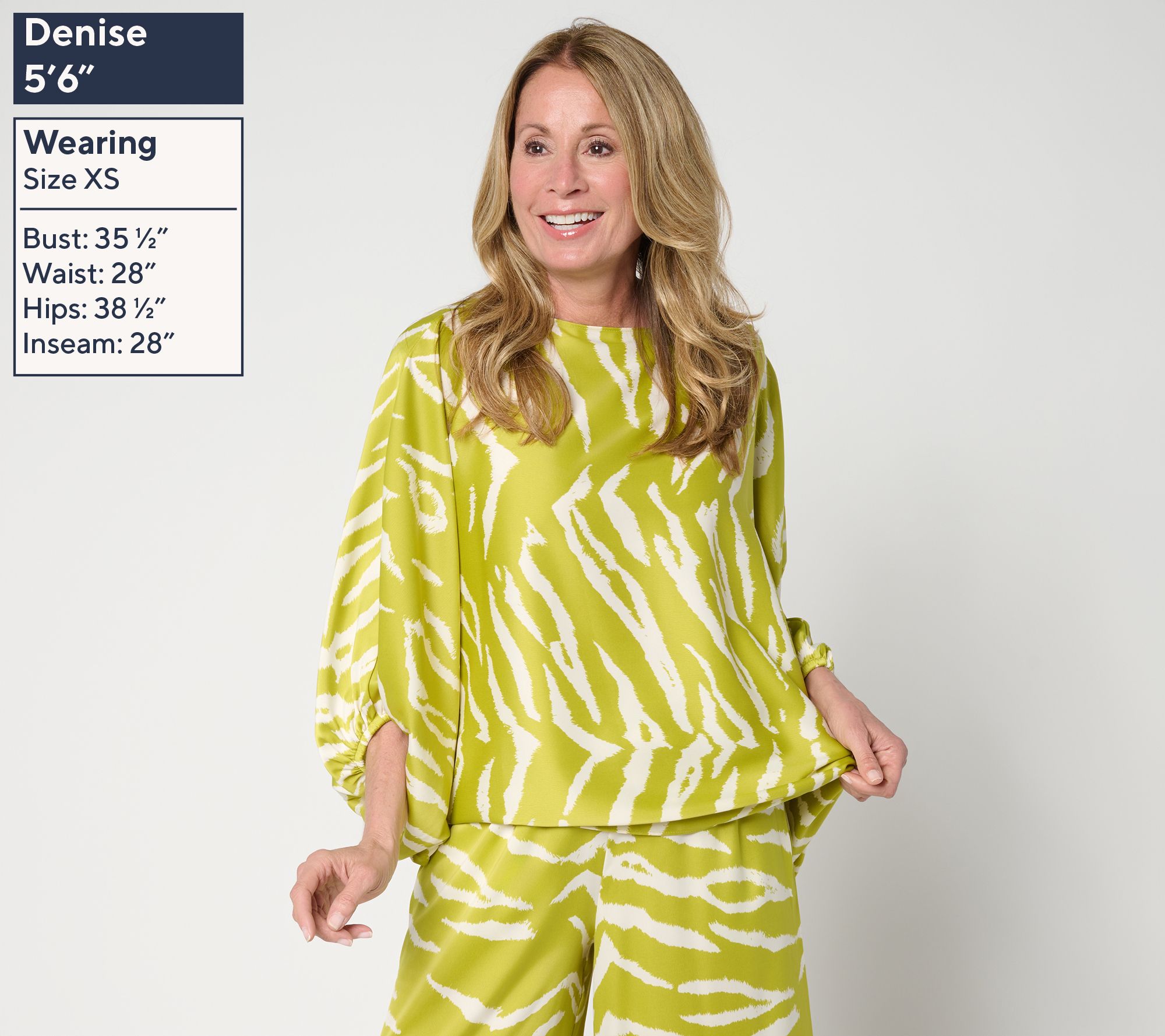 Carla Rockmore Collection Dolman Sleeve Boatneck Satin Blouse