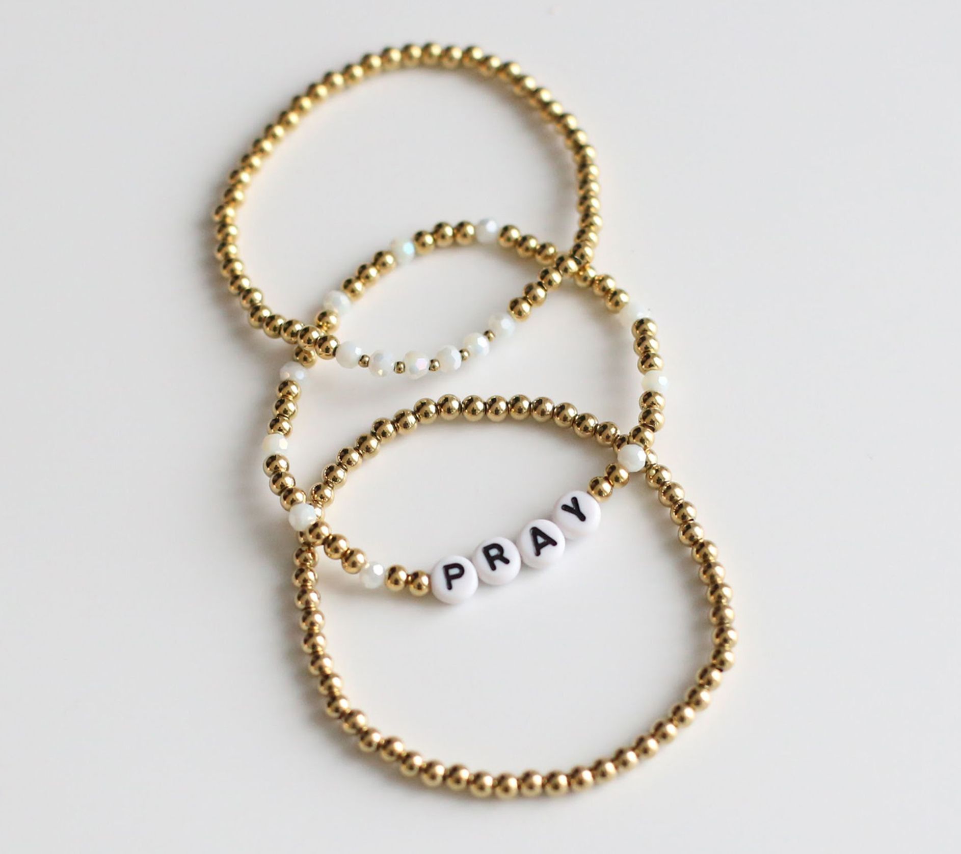 Vintage Sparrow Inspirational T-Shirt and 3pc Beaded Bracelets