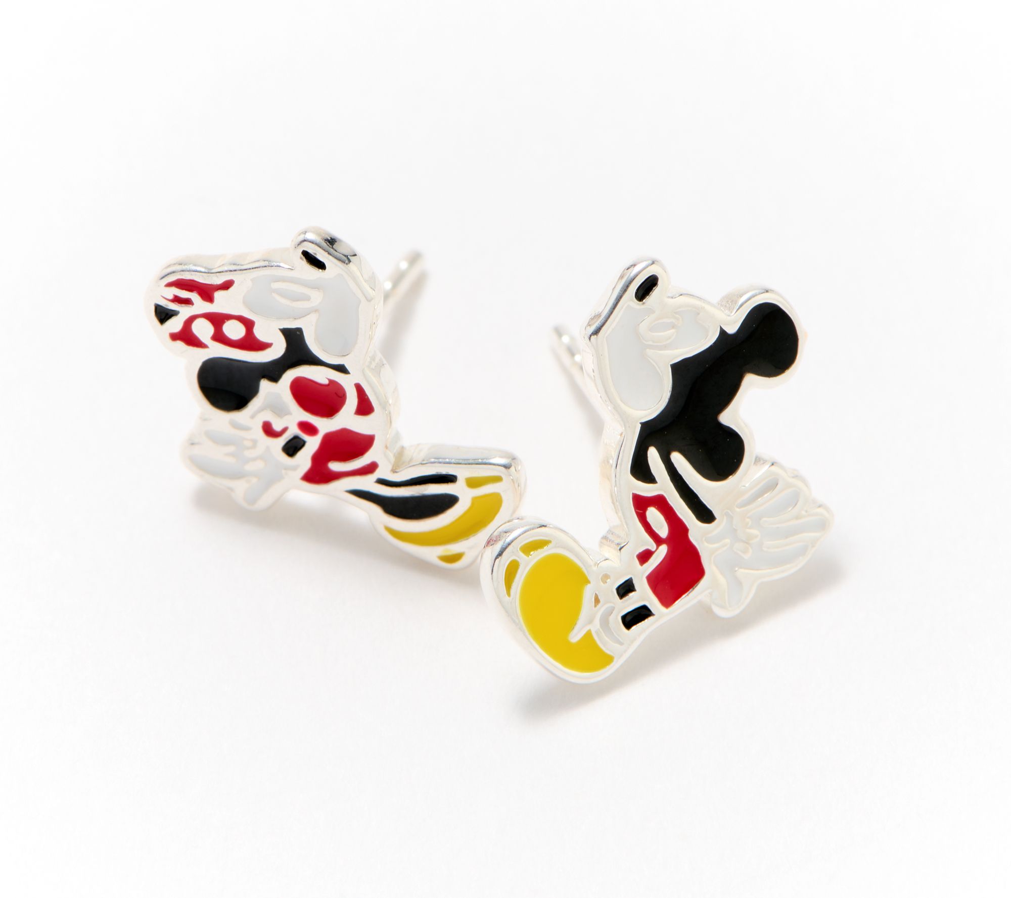 Disney Kissing Minnie & Mickey Stud Earrings & Trinket Tray