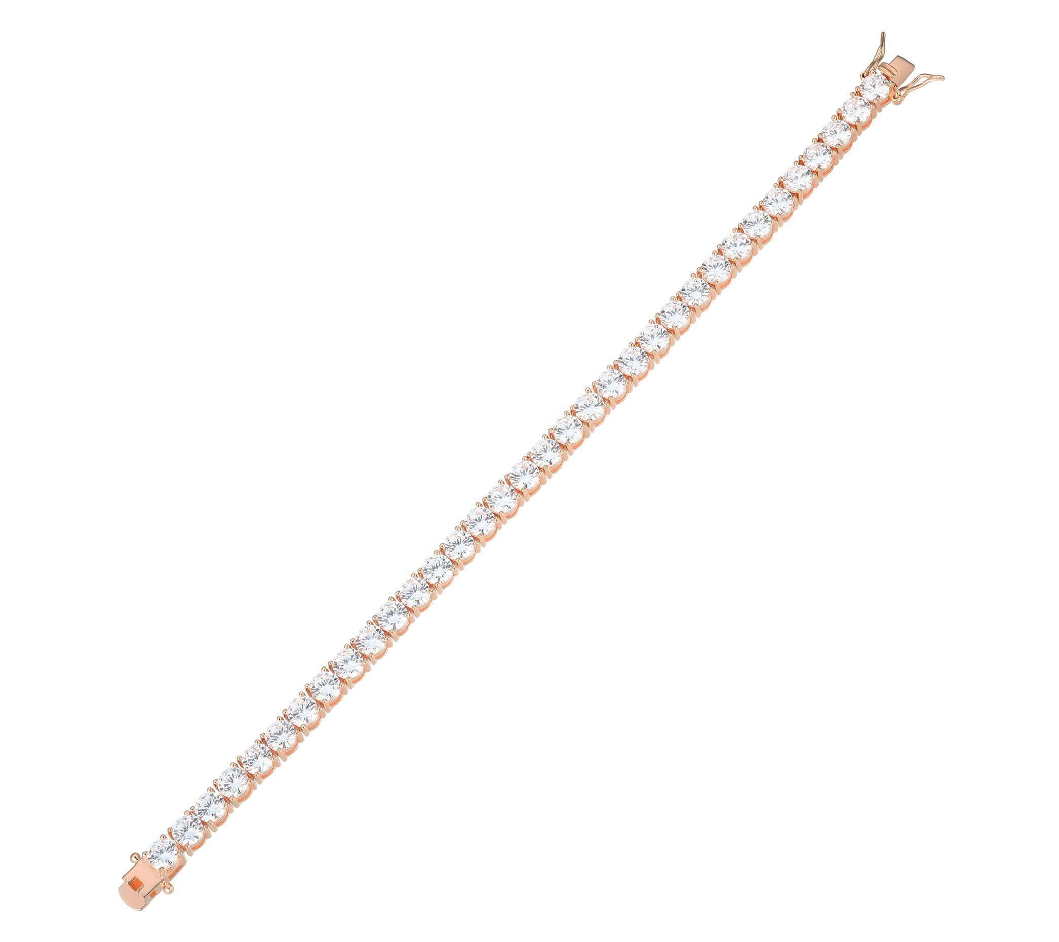 Diamonique 29.50 cttw Tennis Bracelet, Sterling Silver