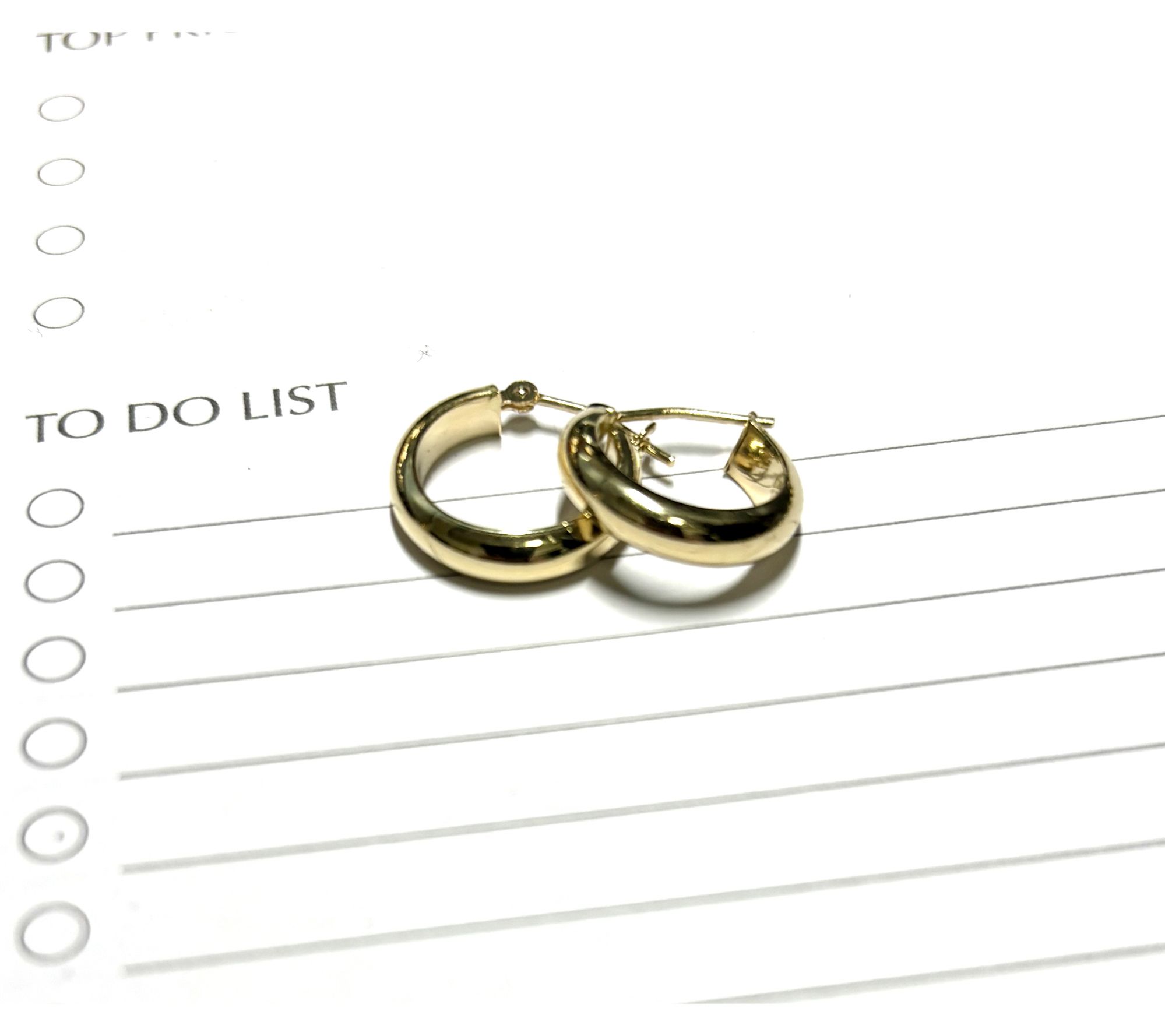 Alkeme 14K Gold Popstar Hoop Earrings