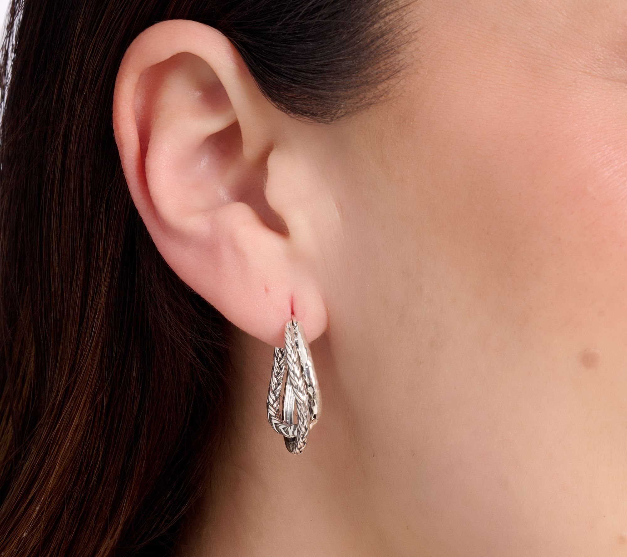 JAI Sterling Silver Legacy & Hammered 1