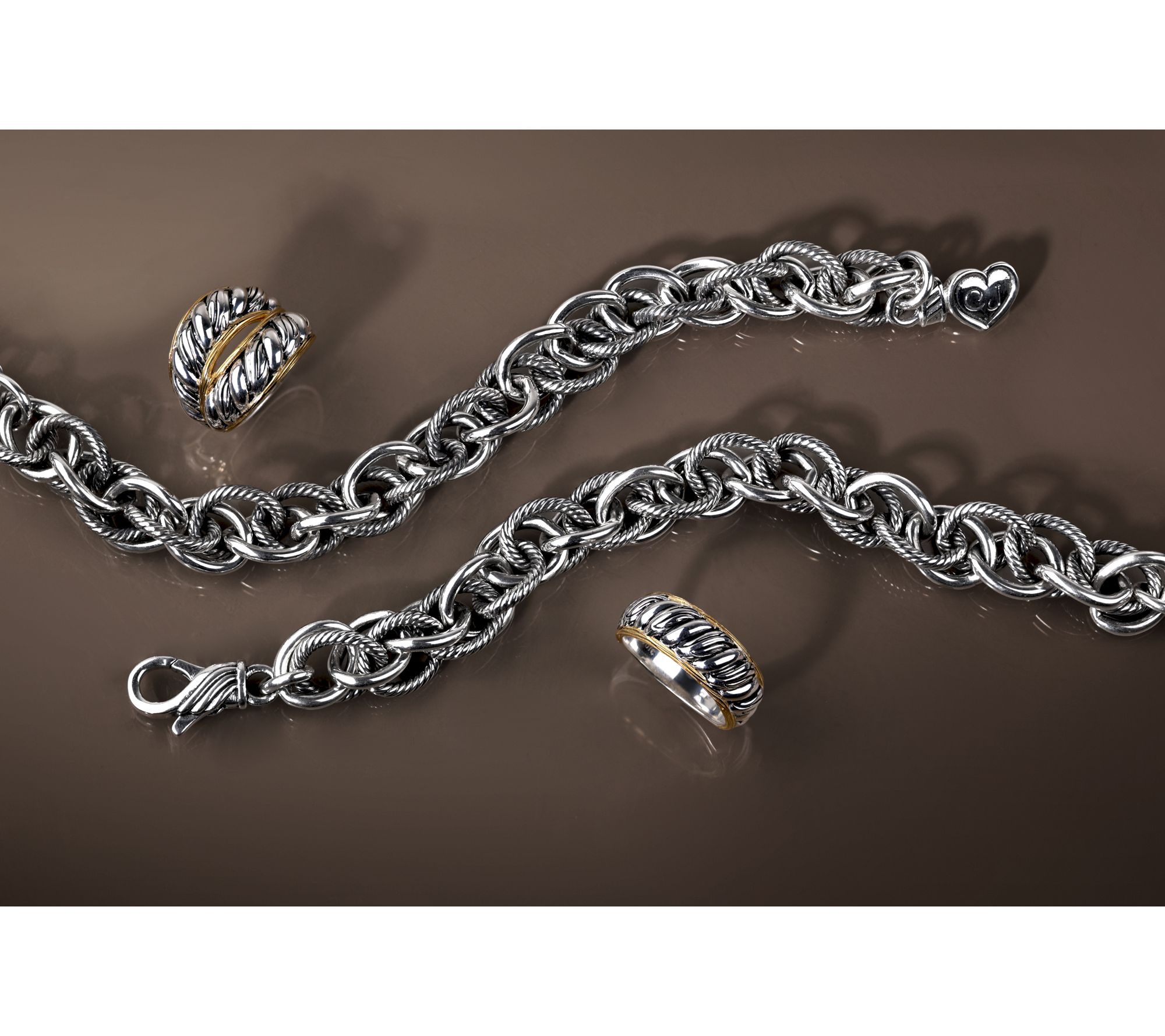 Christian James by Scott Grimes Sterling Silver Ripple Iconic Bracelet, 37.0g