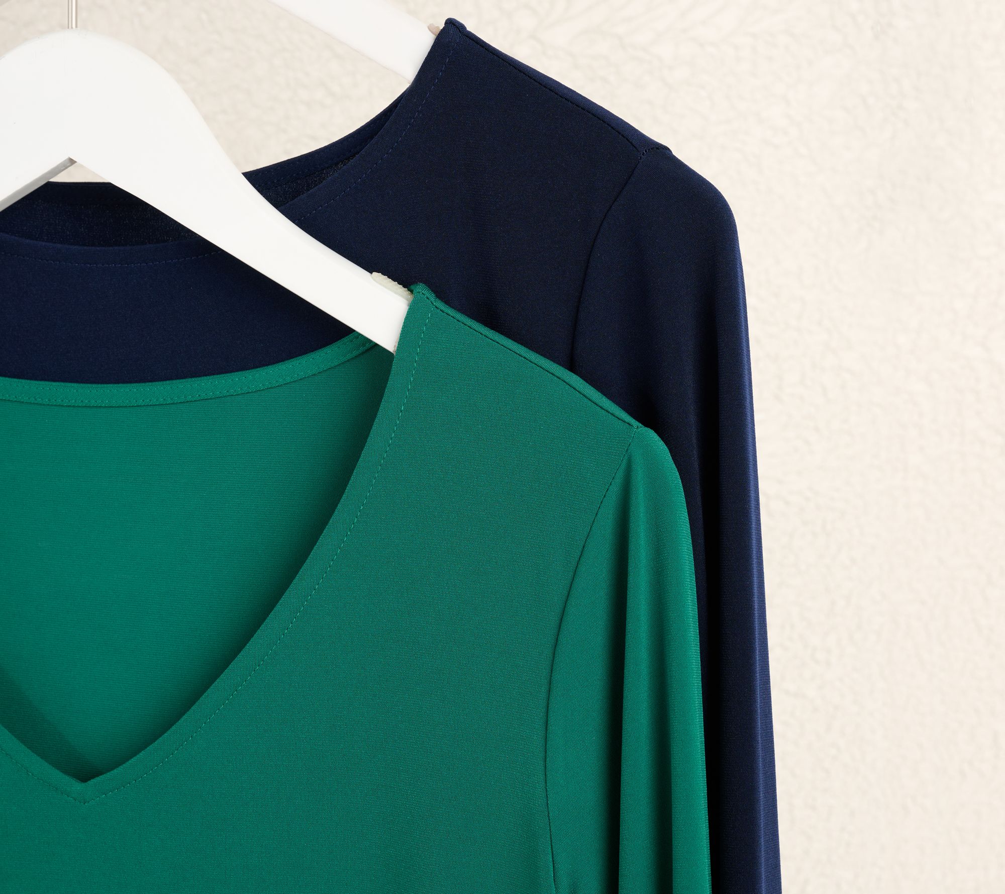 Susan Graver Modern Essentials Set of 2 Liquid Knit Tops