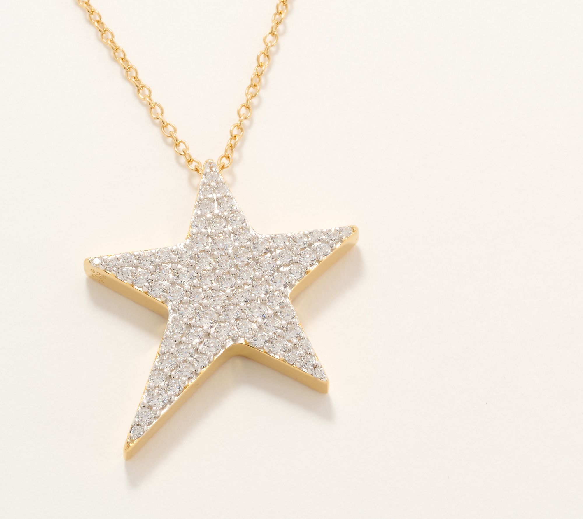 Diamonique x Jennifer Miller Shooting Star Necklace, Sterling Silver
