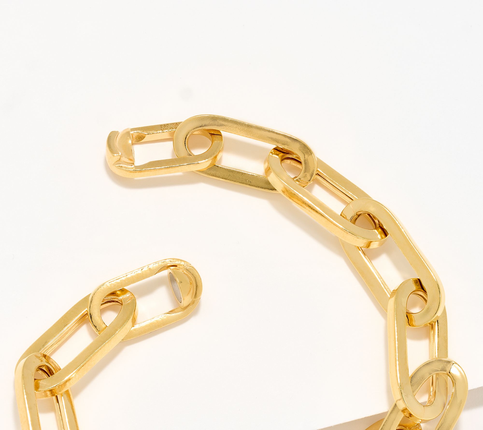 UltraFine 950 Silver Hidden Magnetic Closure Bracelet